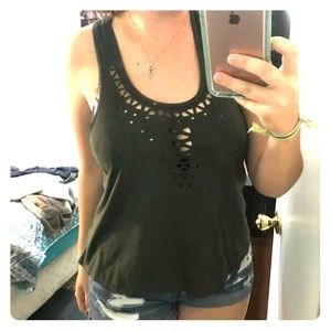 Design Cutout Tank Top